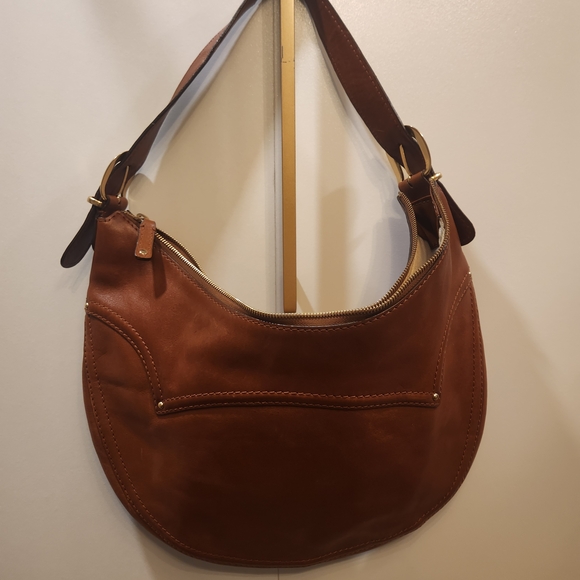 MICHAEL Michael Kors Tan Leather Western Hobo Bag - Picture 1 of 4